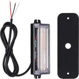 Justech 9CM COB Amber Strobe Flashing Hazard Warning Lights - Universal 12V 24V