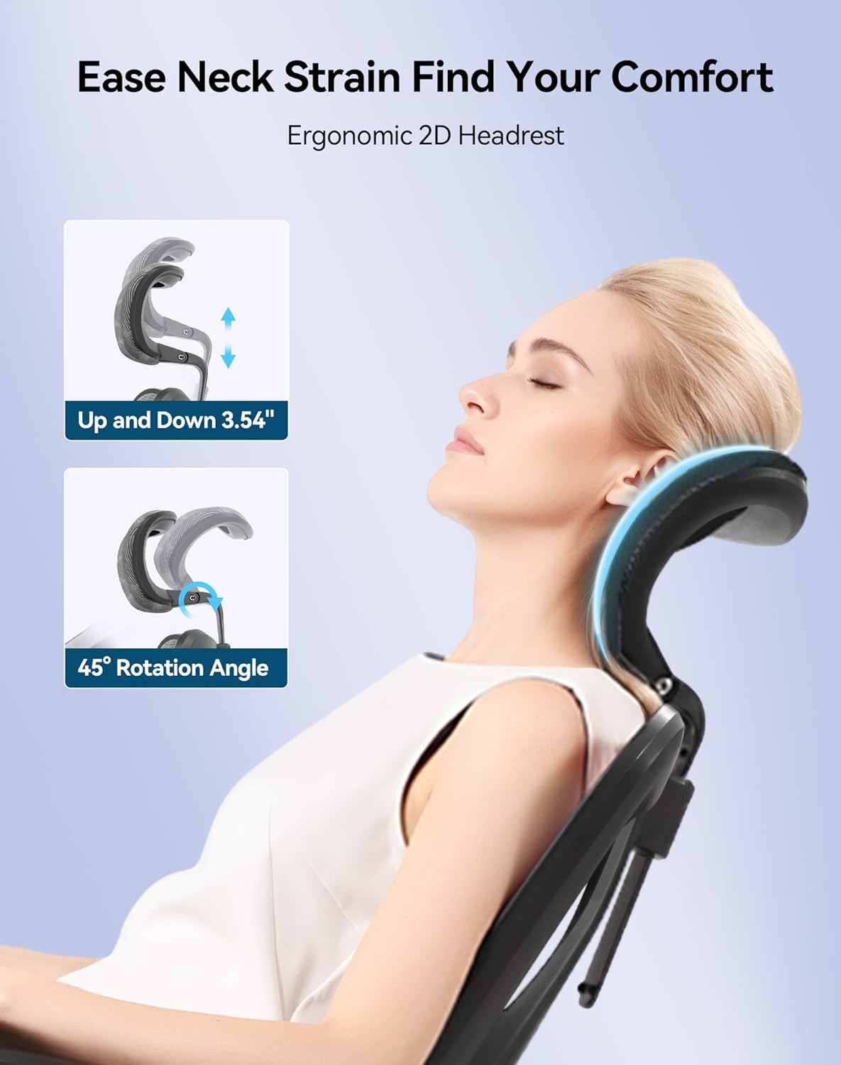 SIHOO M57 Ergonomic Mesh Office Chair - High Back with 3D Armrests and Lumbar Support