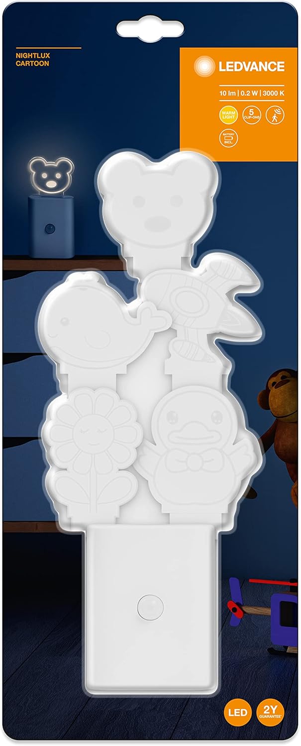 LEDVANCE LED Night Light for Children - Motion Sensor, Interchangeable Motifs