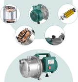 WaterPump Innovations Powerful 1100W Garden Water Pump - Stainless Steel