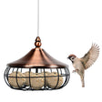 DREAMADE Hanging Bird Feeder with protective cage and easy refill design