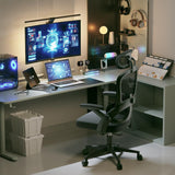 SIHOO M102C Ergonomic Office Chair - Black High Back with 3D Armrests and Lumbar Support