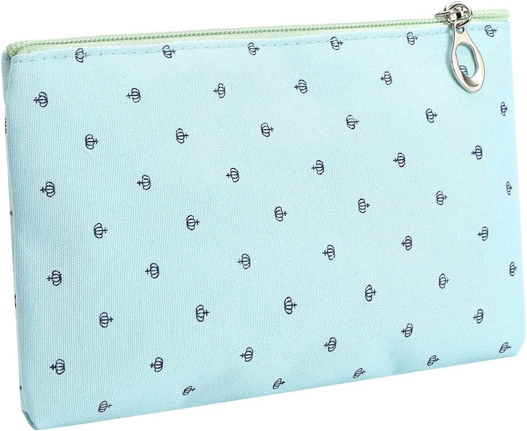 HOYOFO Portable Cosmetic Bags Set - Blue 3-piece for Travel