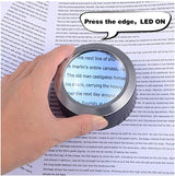 Unbranded Desktop Magnifying Glass with LEDs and Protective Case