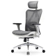 Light grey SIHOO ergonomic office chair with mesh back and adjustable features