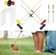 UISEBRT Croquet Set - Wooden Game for 4 Players