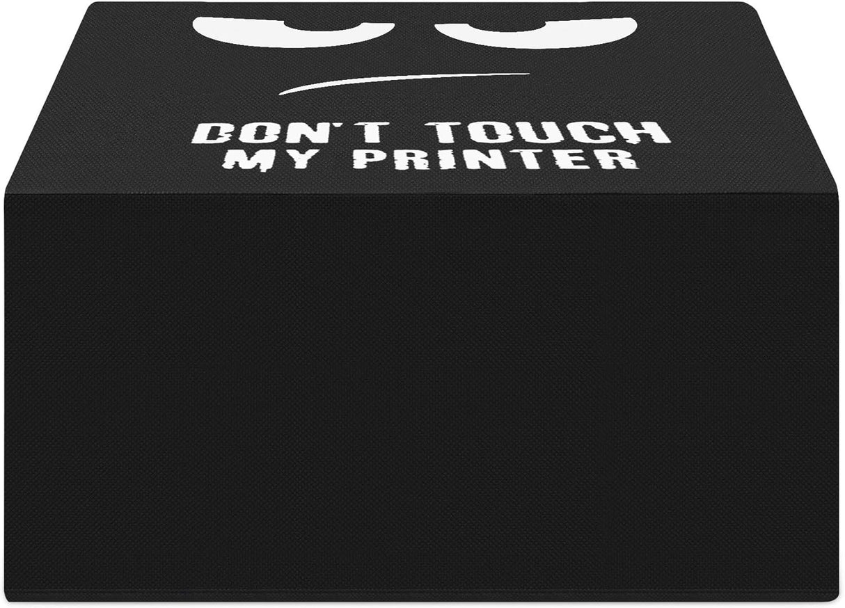 Kwmobile Printer Dust Cover for Brother HL-L2310D Series - White Black 'Don't Touch My Printer' Design