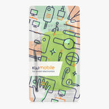 kwmobile Neoprene Phone Pouch - Neon Green with Zipper