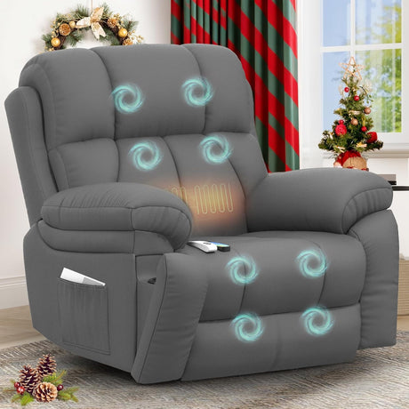 YONISEE Lift Chair Recliner with massage and heat features, oversized design with USB ports