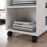 Soges Mobile Printer Stand File Cabinet - White