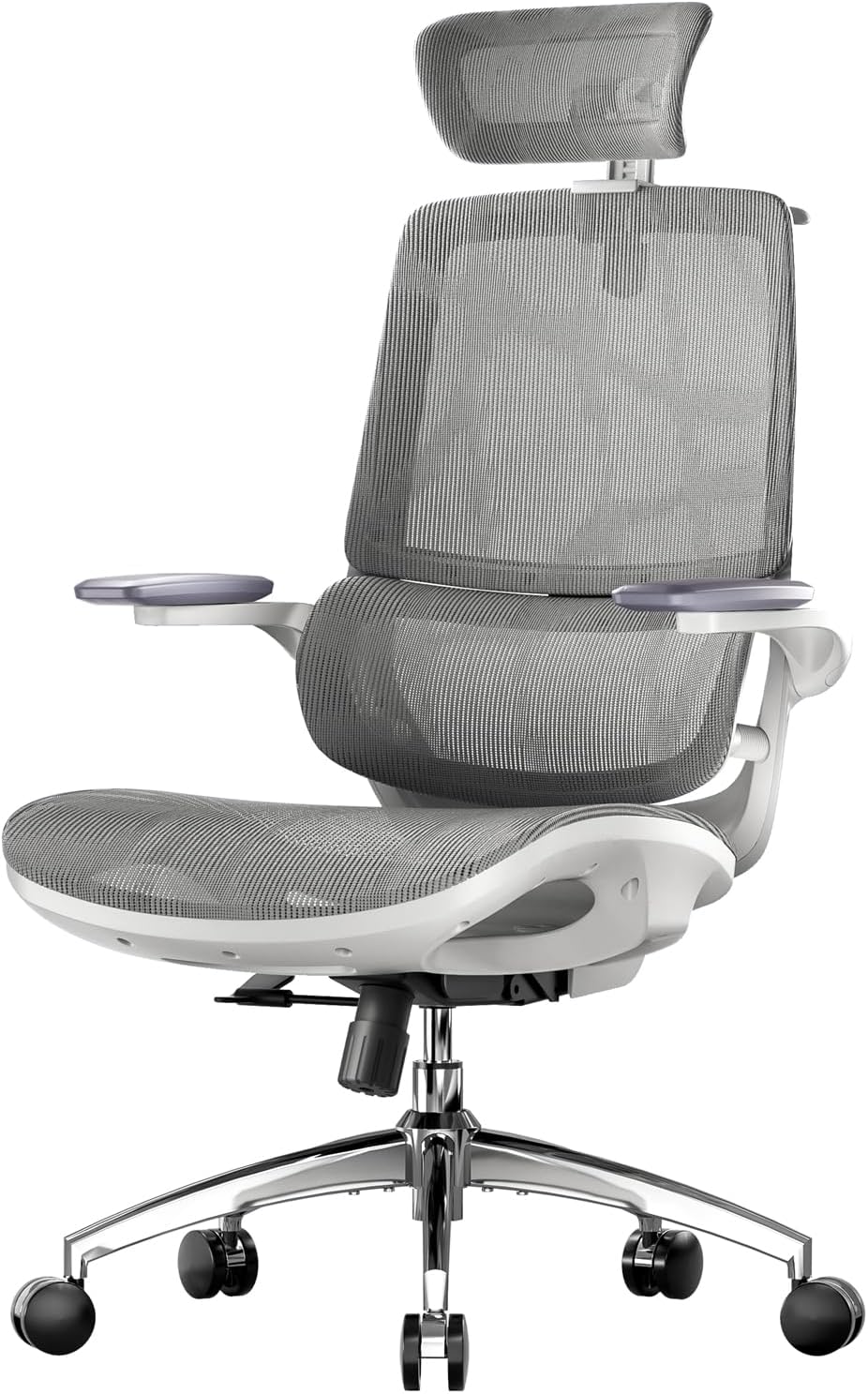SIHOO M59AS Ergonomic Office Chair - Grey with 3D Flip-up Armrests