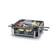 Severin S-Joy Sevento Raclette Grill in black with 8 pans and digital display