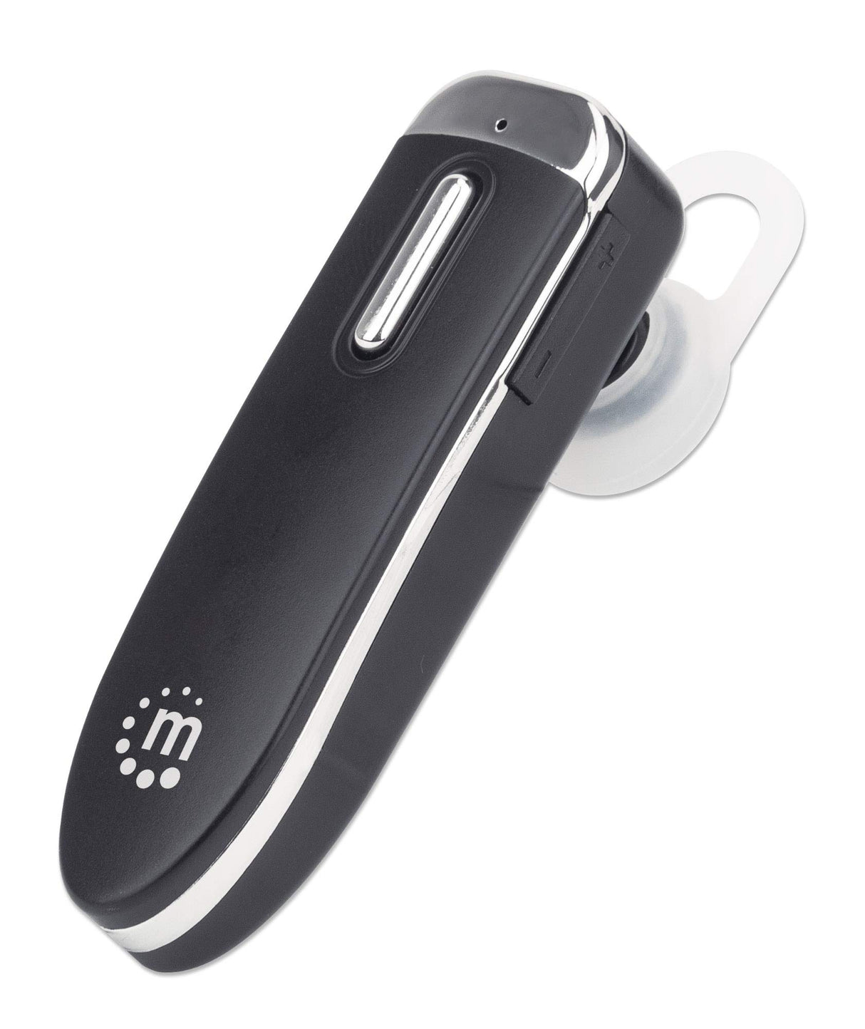 Manhattan 179553 Bluetooth Headset in black with in-ear design and integrated controls