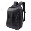 Jiawu Smart Backpack featuring a hard shell, waterproof design, and USB charging port.