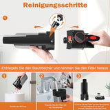 H933 Handheld Cordless Vacuum Cleaner - Black for Car and Home