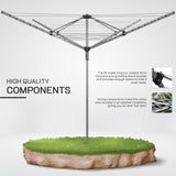 Aquapur Aluminum Clothes Drying Rack - Wind-Resistant