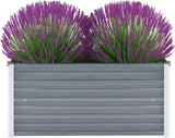 vidaXL Galvanised Steel Garden Planter, 100x40x45cm