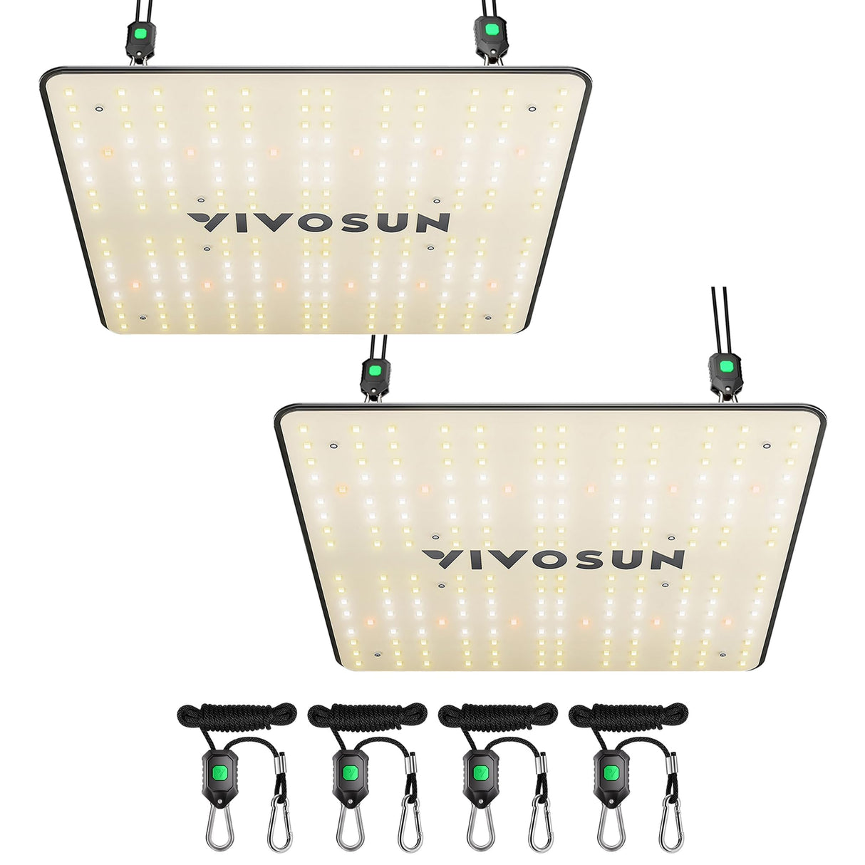 VIVOSUN VS1000 LED Grow Light with full spectrum diodes and dimmable feature for indoor plants.