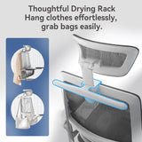 SIHOO M59AS Ergonomic Office Chair - Grey with 3D Flip-up Armrests