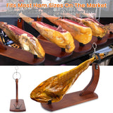 GourmetCut Wooden Ham Holder - Wood with Non-Slip Pads