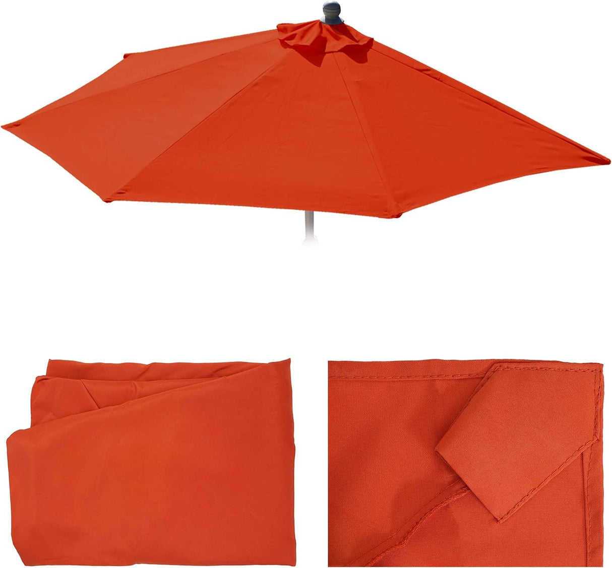 MCW Parla Parasol Replacement Cover 270cm, Terracotta