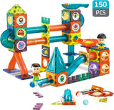 Jelers Pipe Magnetic Building Blocks Set - 150 Pcs with Luminous Balls