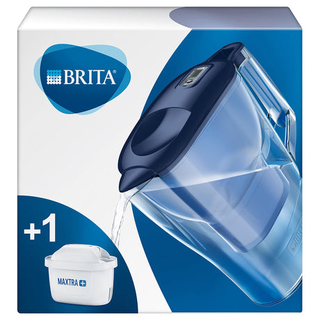 BRITA Aluna Water Filter Jug in Cool Blue with MAXTRA+ filter cartridge