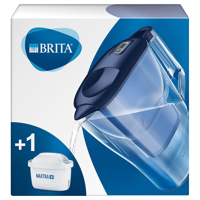 BRITA Aluna Water Filter Jug in Cool Blue with MAXTRA+ filter cartridge