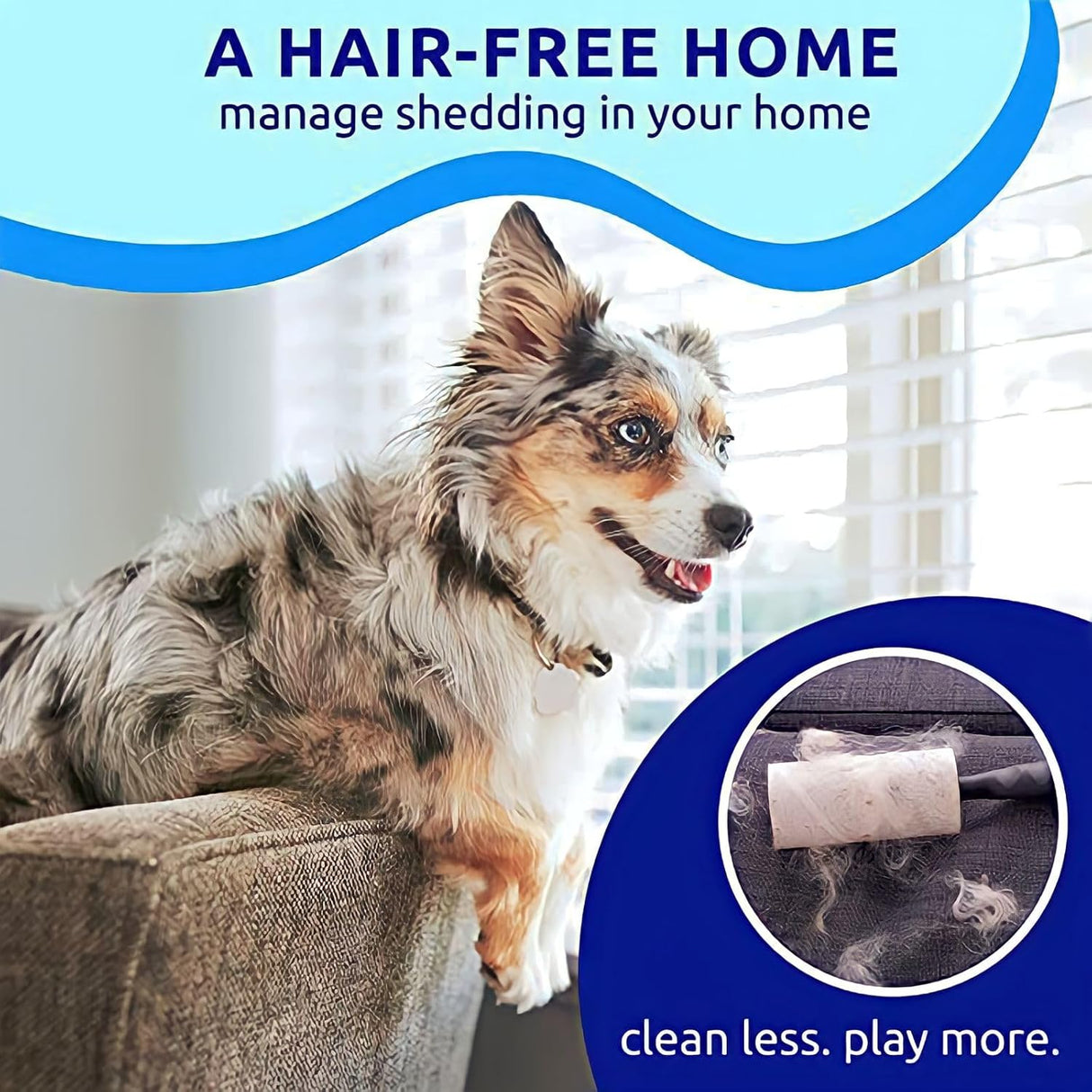 Generic Pet Dematting Comb - Blue Dual Head Stainless Steel