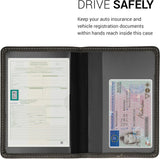 kwmobile Car Document Holder for Registration Insurance Slim