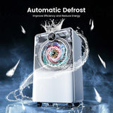 CHIVALZ 12L/24H Dehumidifiers for Home, Bedroom & Bathroom, LED Display and 24H Timer, Interior Dehumidifier with Automatic Defrosting, 2L Water Tank & Drainage Hose, White, 1 Pack+3 Modes