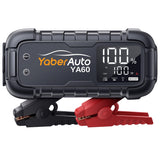 YaberAuto YA60 Power Bank Jump Starter with LCD display and LED flashlight