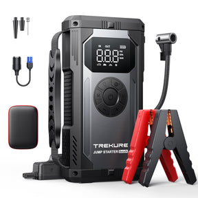 TREKURE 5500A Jump Starter Power Pack with Air Compressor and Emergency Light