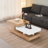 ModernDesign Rotating Coffee Table - Mobile Controlled Lights