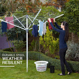 Aquapur Aluminum Clothes Drying Rack - Wind-Resistant