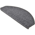 Beautissu anti-slip stair carpet treads in grey, designed for safety and noise reduction.