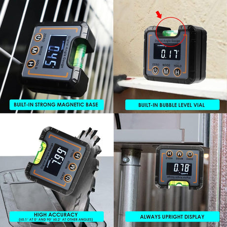 DigitalTools Digital Angle Indicator - Magnetic Base