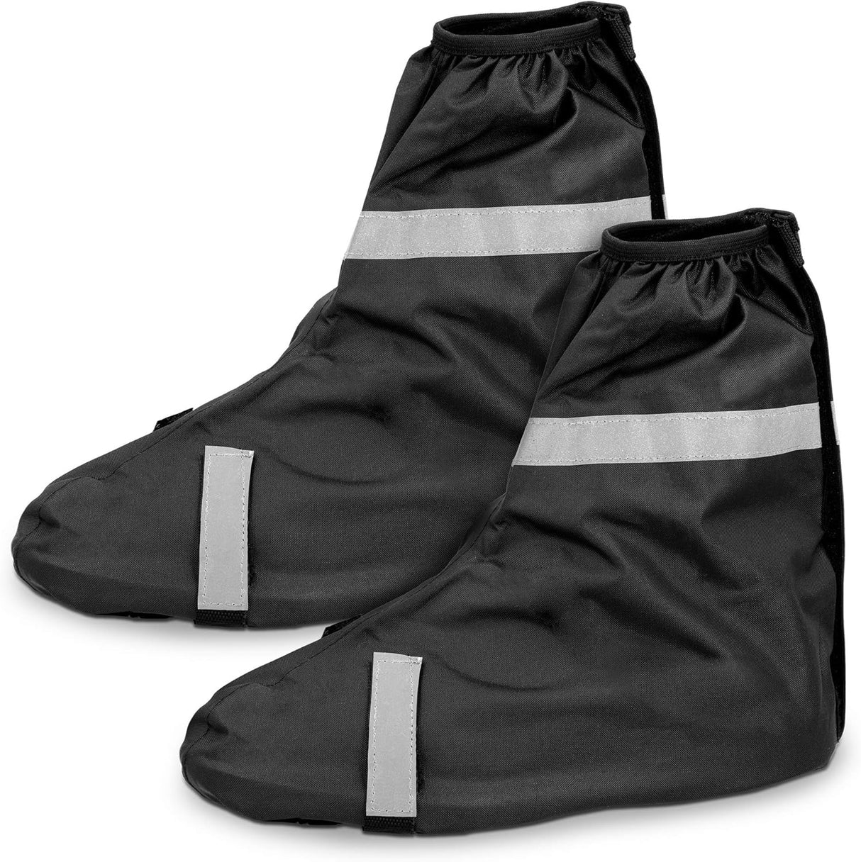 Navaris Reflective Bike Shoe Gaiters - Neon Green and Black