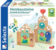 Selecta Tulips Garden Wooden Building Blocks Greenhouses - Multi-Coloured
