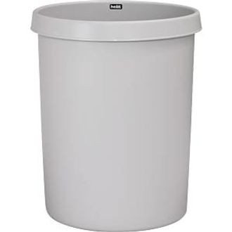 HELIT Waste Paper Basket - Light Grey 30 Litre Capacity