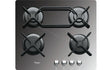 Whirlpool AKT 555/MR Built-in Gas Glass Cooktop - Black Glass Surface