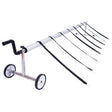 Costway Lightweight Removable Pool Cover Reel - Stainless Steel Aluminum