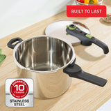 Tefal Secure Trendy Stainless Steel Pressure Cooker 6L