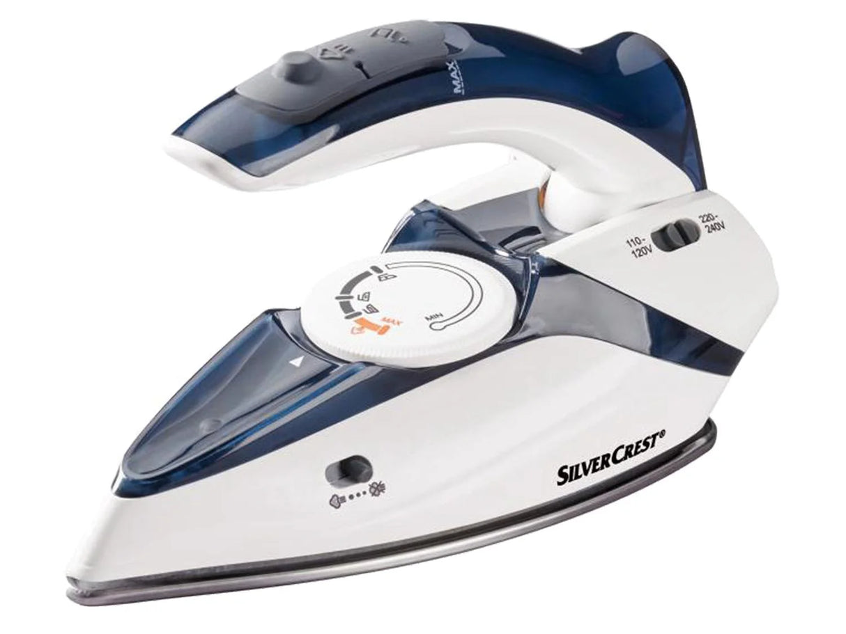 Silvercrest Compact Travel Steam Iron with Foldable Handle