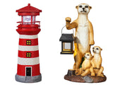 LIVARNO Decorative Solar Light - Meerkat and Lighthouse designs