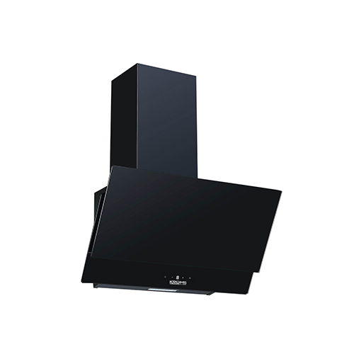 KromsLine KC-GLASS-900-TC-BK 90cm Black Glass Decorative Hood - touch control and LED lighting