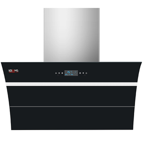 KromsLine KC-Golden 9000-TC-BK1 Range Hood - Black Glass