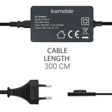 SJ Company Microsoft Surface Pro AC Charger - Black with magnetic connector
