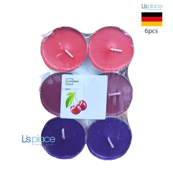 Livarno Home Basic Cherry Scented Tealights - 6-Pack