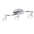 JEDI Idual Color LED Track Light - metal and glass, 3 adjustable spots, remote control